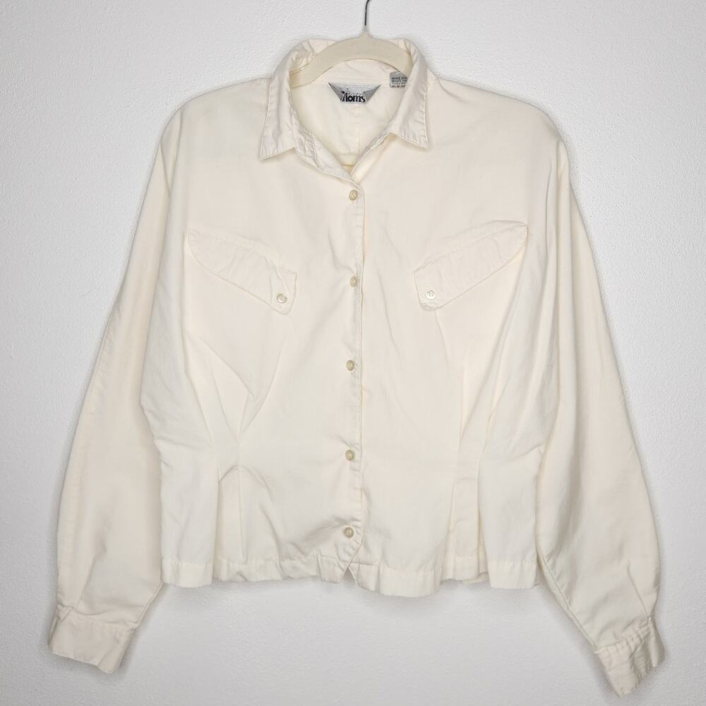 Vintage 80s Idioms Button Pirate Core Shirt Renaissance Large Top 90s Boho Hippi